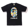 BAPE CLOTHING BAPE MULTI CAMO BY BATHING TEE BLACK