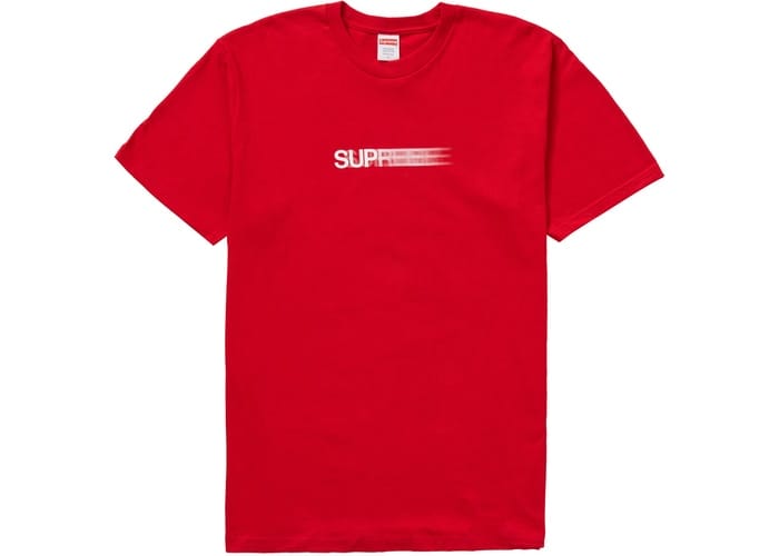SUPREME CLOTHING SUPREME MOTION LOGO TEE SS20 RED
