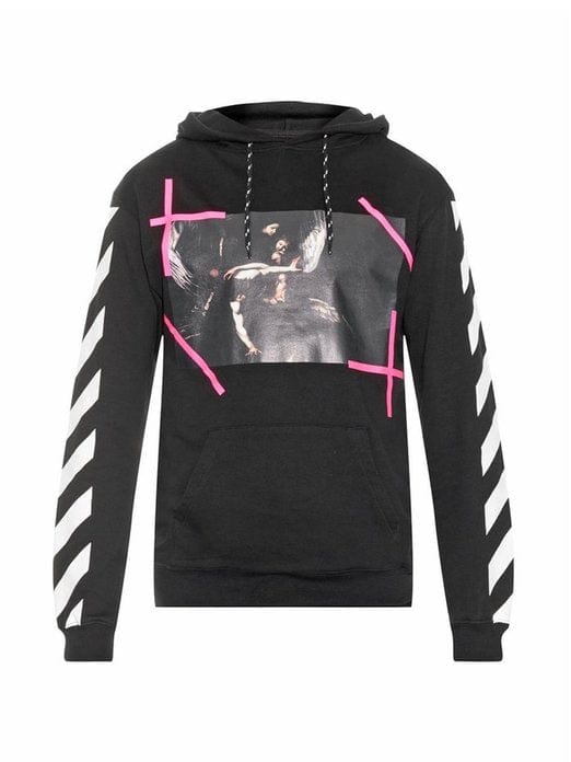 OFF WHITE CLOTHING OFF WHITE CARAVAGGIO HOODED SWEATSHIRT