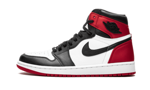 JORDAN SHOES JORDAN 1 HIGH SATIN BLACK TOE