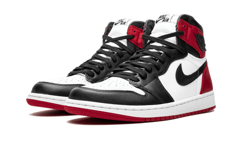 JORDAN SHOES JORDAN 1 HIGH SATIN BLACK TOE