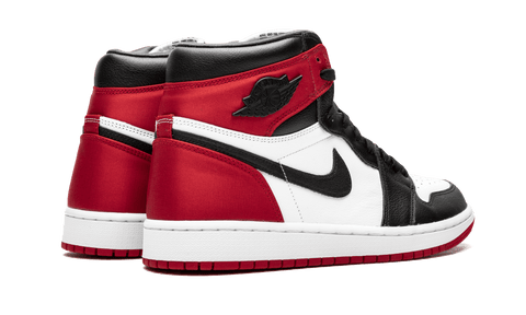 JORDAN SHOES JORDAN 1 HIGH SATIN BLACK TOE