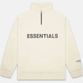 ESSENTIALS CLOTHING ESSENTIALS FOG 3D SILICON BUTTERCREAM HALF ZIP