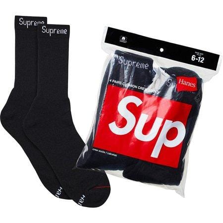 SUPREME CLOTHING SUPREME CREW SOCKS BLACK JmByjrfYX