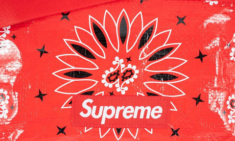 SUPREME ACCESSORIES SUPREME BANDANA TARP DUFFLE BAG BVXbtl5ls