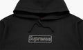 SUPREME CLOTHING SUPREME KAWS CHALK LOGO BOX LOGO HOODIE BLACK