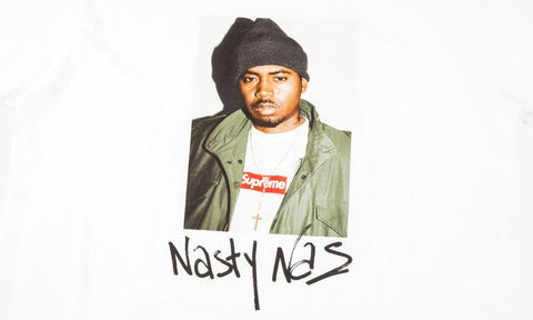SUPREME CLOTHING SUPREME NASTY NAS WHITE TEE