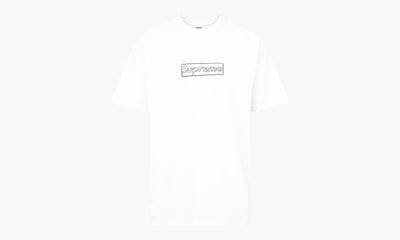 SUPREME CLOTHING SUPREME KAWS CHALK LOGO BOX LOGO TEE WHITE