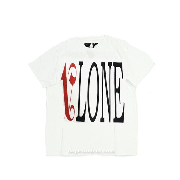VLONE CLOTHING VLONE X PALM ANGELS TEE WHITE / RED