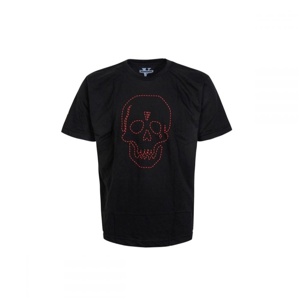 VLONE CLOTHING VLONE X NEIGHBORHOOD SKULL BLACK TEE RED