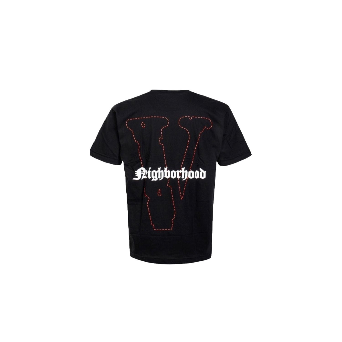VLONE CLOTHING VLONE X NEIGHBORHOOD SKULL BLACK TEE RED