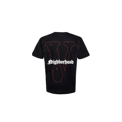 VLONE CLOTHING VLONE X NEIGHBORHOOD SKULL BLACK TEE RED