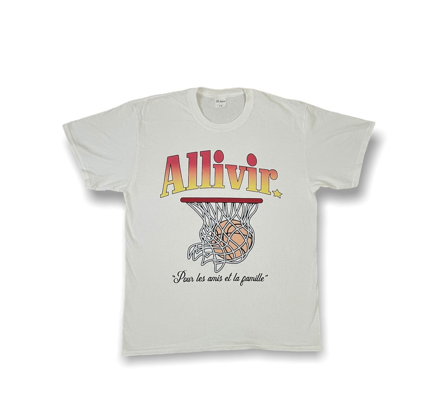 ALLIVIR LEAGUE CLOTHING ALLIVIR LEAGUE VINTAGE T-SHIRT WHITE
