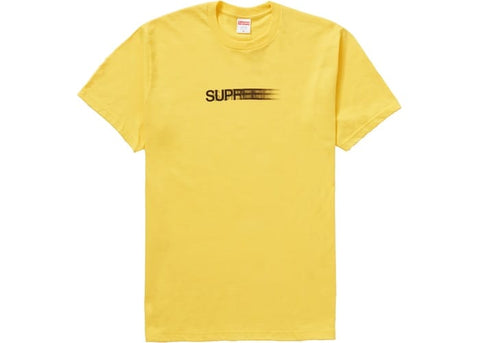 SUPREME CLOTHING SUPREME MOTION LOGO TEE SS20 YELLOW